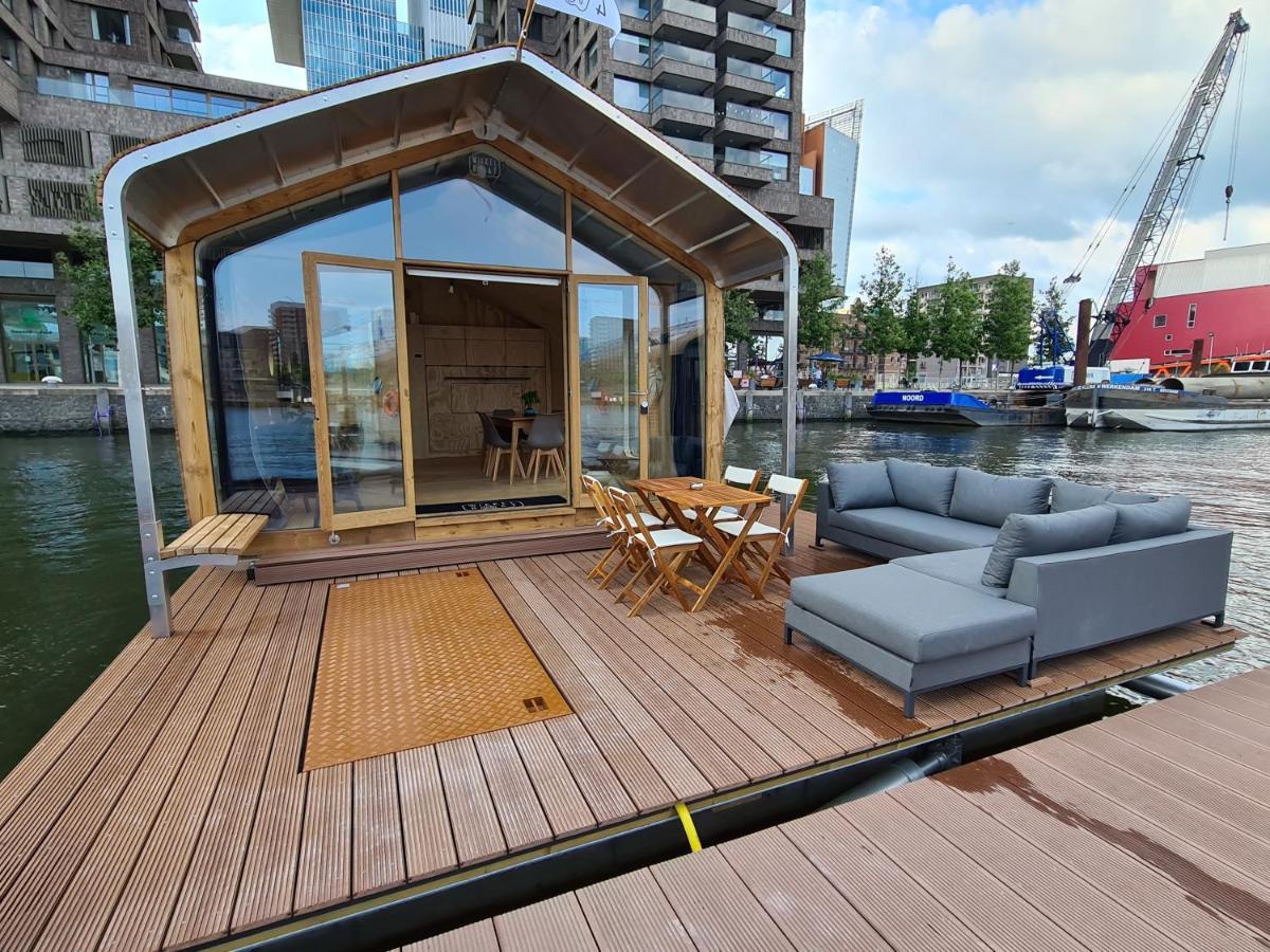 Wikkelboats At Floating Rotterdam Rijnhaven Villa Dış mekan fotoğraf