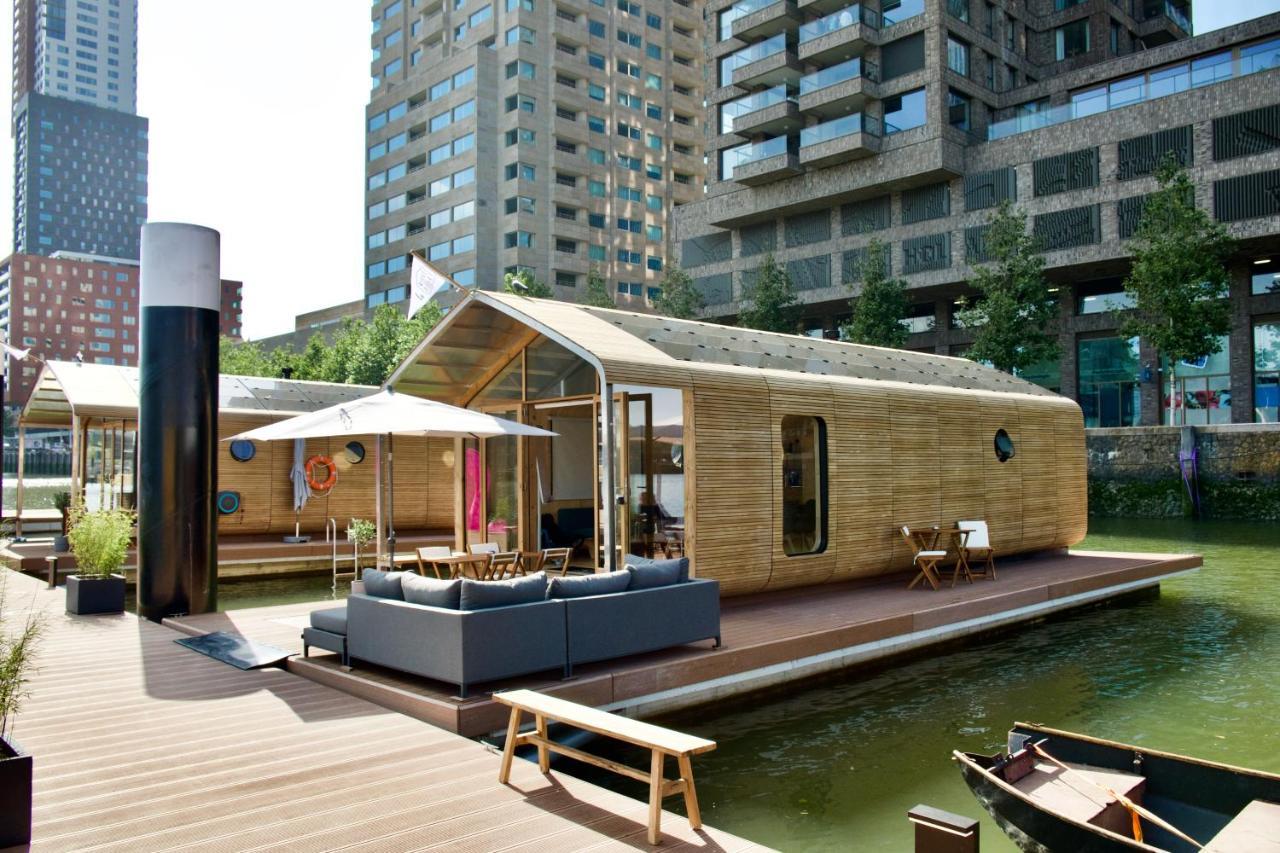 Wikkelboats At Floating Rotterdam Rijnhaven Villa Dış mekan fotoğraf