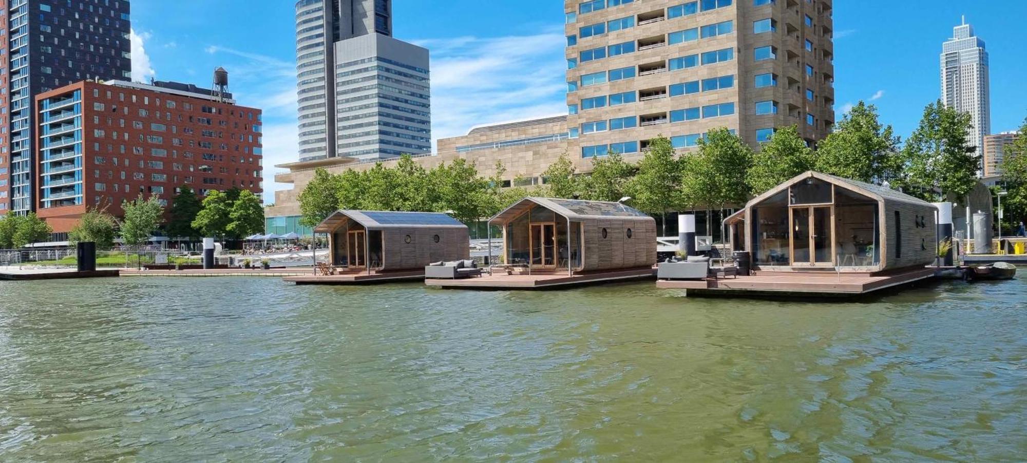 Wikkelboats At Floating Rotterdam Rijnhaven Villa Dış mekan fotoğraf