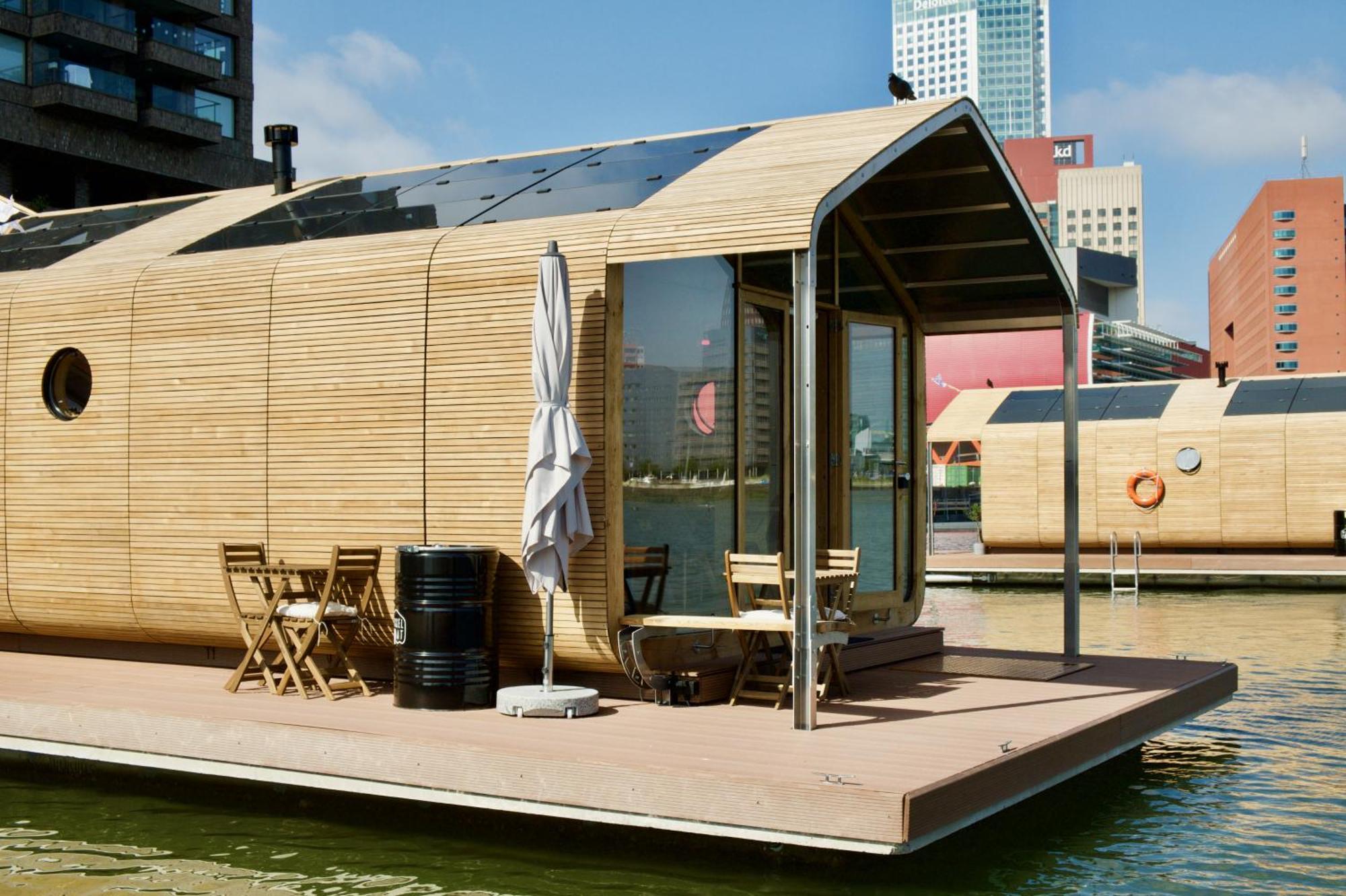 Wikkelboats At Floating Rotterdam Rijnhaven Villa Dış mekan fotoğraf